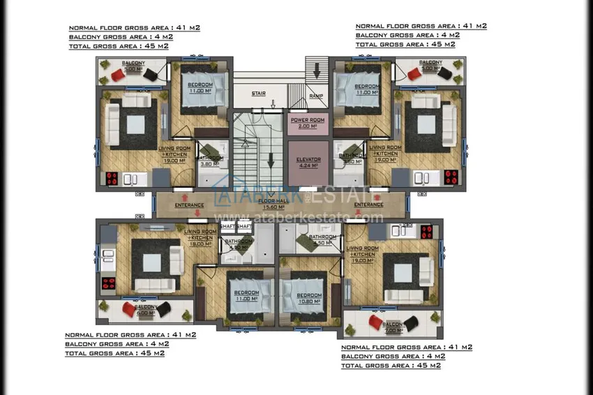 Купить дешево Проект бутик-комплекса в Газипаше, район Пазарджи 6 