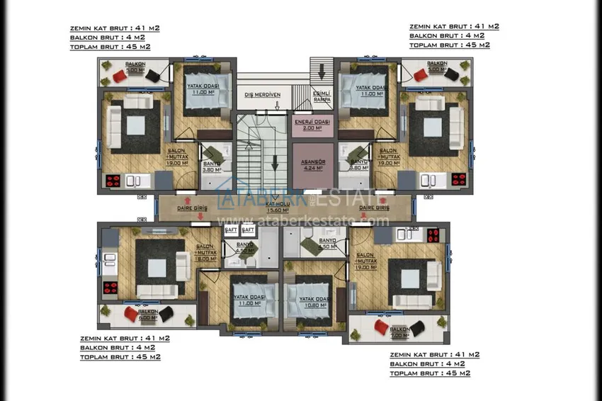 Купить дешево Проект бутик-комплекса в Газипаше, район Пазарджи 7 