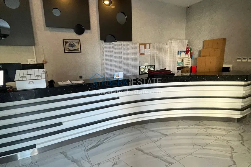 Квартира 1+1 с боковым видом на море в элитном комплексе с частным пляжем, Каргыджак – Алания 39 