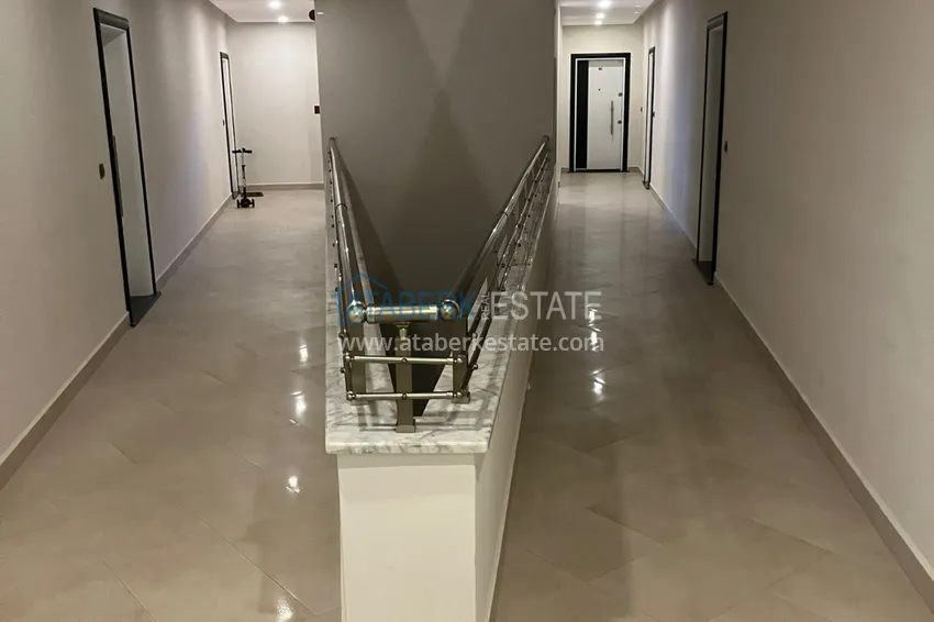 Квартира 1+1 с боковым видом на море в элитном комплексе с частным пляжем, Каргыджак – Алания 40 