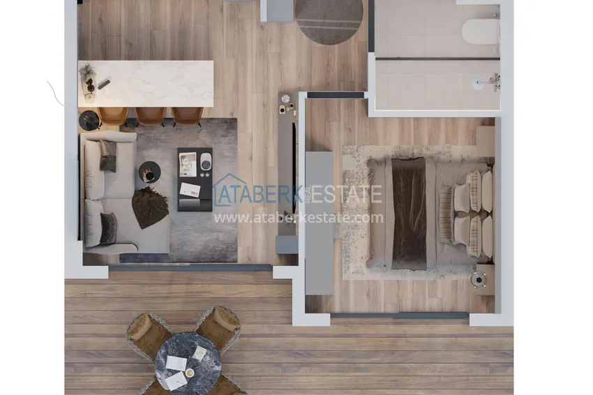 Купить дешево Квартиры от застройщика в районе Алтынташ, Анталия 3