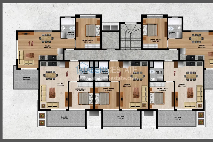Купить дешево Квартира в новом бутик-комплексе – Алания, район Оба 1
