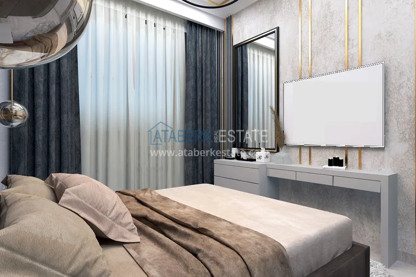 Приобрести Новый проект ультрасовременного жилого комплекса в Алании – район Бекташ 12 