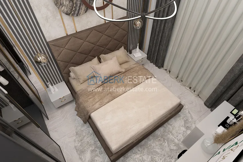 Приобрести Новый проект ультрасовременного жилого комплекса в Алании – район Бекташ 14 