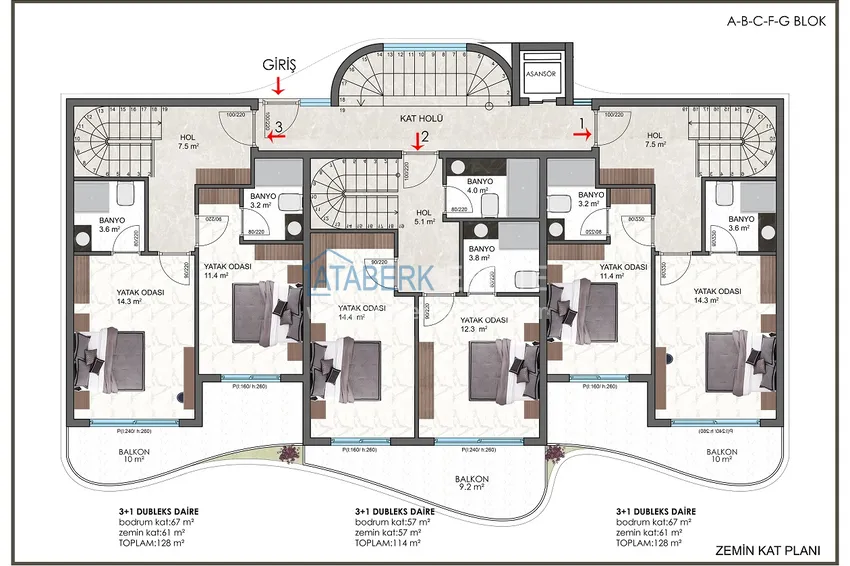 Купить дешево Новый проект ультрасовременного жилого комплекса в Алании – район Бекташ 5 