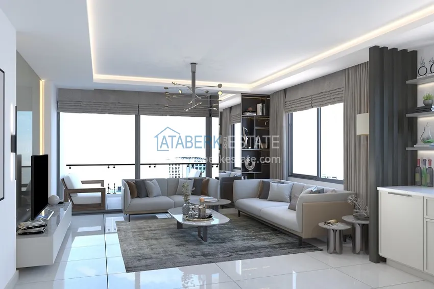 Приобрести Инновационный жилой комплекс премиум-класса всего в 100 метрах от лазурного моря в Эрдемли. 12 