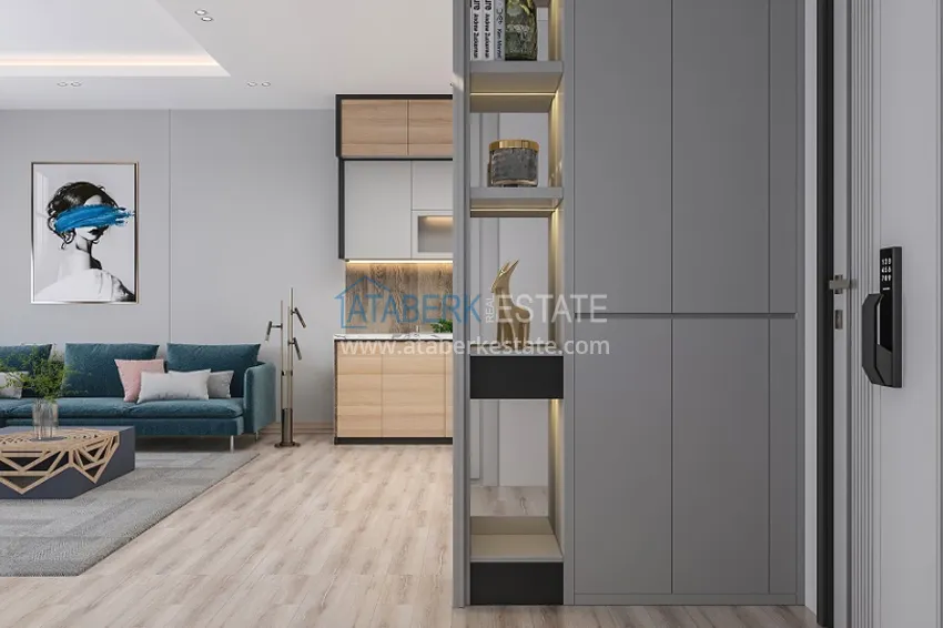 Приобрести Квартиры 1+1 на этапе строительства в популярном микрорайоне Мерсина-Томюк. 5 