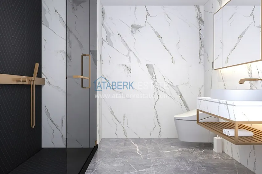 Приобрести Квартиры 1+1 на этапе строительства в популярном микрорайоне Мерсина-Томюк. 6 