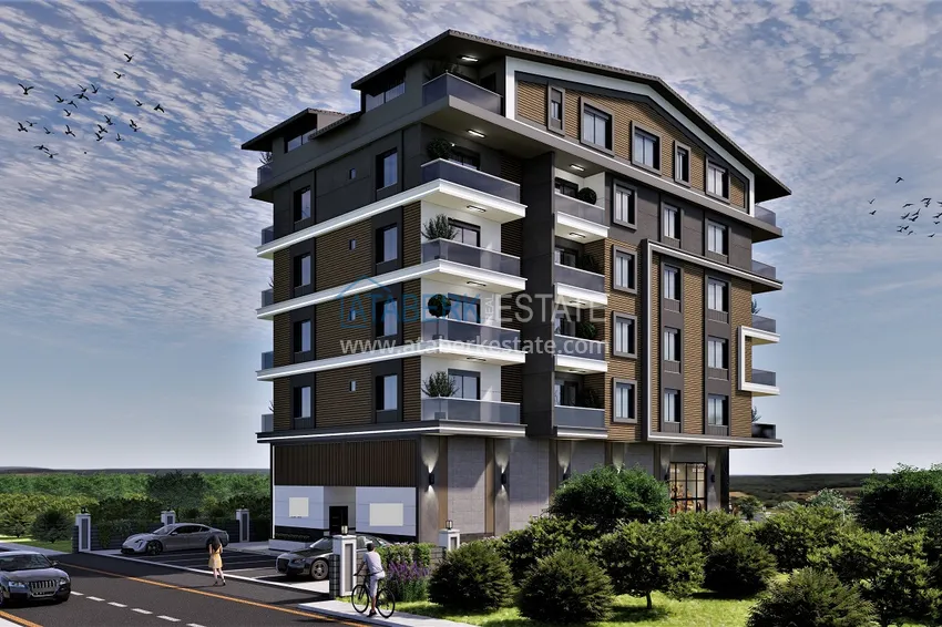 Линейные квартиры 3+1 на этапе строительства в городе Газипаша 2 