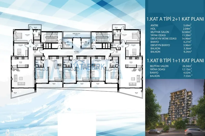 Купить дешево Стильный и современный новый проект в районе Аяш-Мерсин. 7 