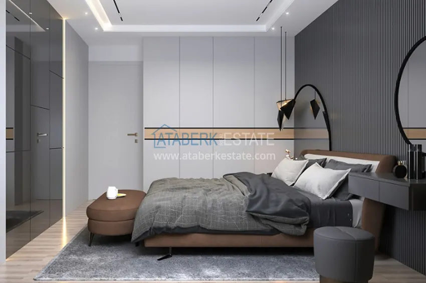 Приобрести Квартиры 1+1 на этапе строительства в популярном микрорайоне Мерсина-Томюк. 9 