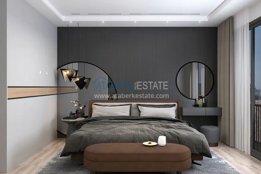 Приобрести Квартиры 1+1 на этапе строительства в популярном микрорайоне Мерсина-Томюк. 7 