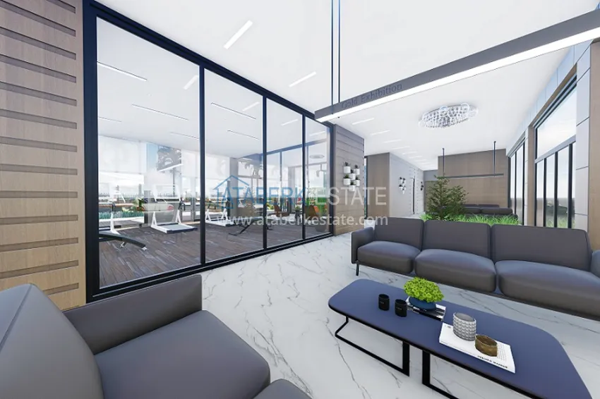 Квартиры 1+1 на этапе строительства в популярном микрорайоне Мерсина-Томюк. 18 