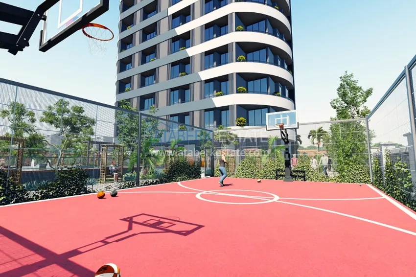 Квартиры 1+1 на этапе строительства в популярном микрорайоне Мерсина-Томюк. 6 