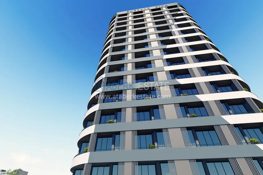 Квартиры 1+1 на этапе строительства в популярном микрорайоне Мерсина-Томюк. 8 