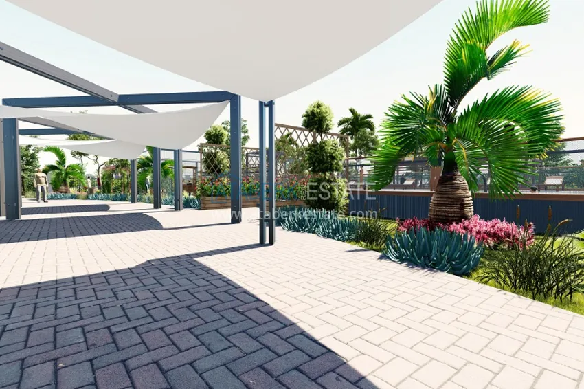 Квартиры 1+1 на этапе строительства в популярном микрорайоне Мерсина-Томюк. 34 