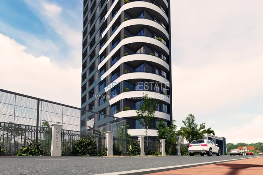 Квартиры 1+1 на этапе строительства в популярном микрорайоне Мерсина-Томюк. 9 