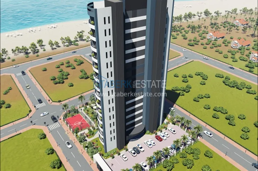 Квартиры 1+1 на этапе строительства в популярном микрорайоне Мерсина-Томюк. 11 