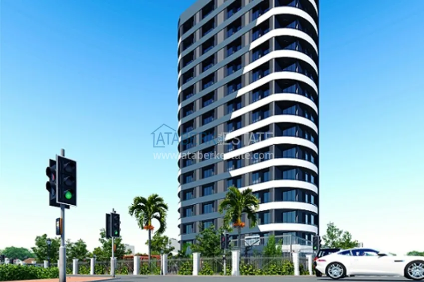 Квартиры 1+1 на этапе строительства в популярном микрорайоне Мерсина-Томюк. 4 