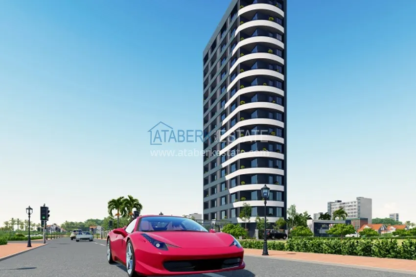 Квартиры 1+1 на этапе строительства в популярном микрорайоне Мерсина-Томюк. 5 