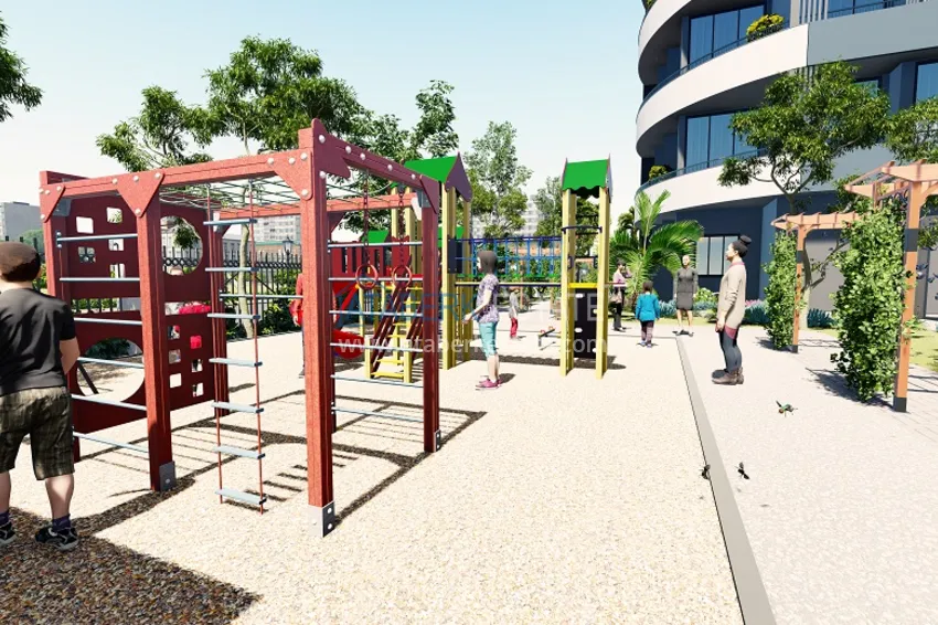 Квартиры 1+1 на этапе строительства в популярном микрорайоне Мерсина-Томюк. 30 