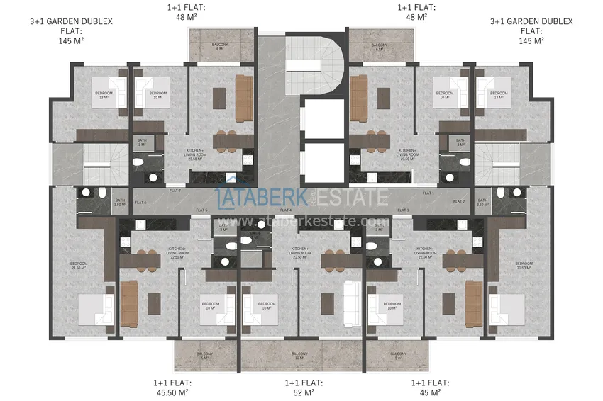 Купить дешево Инвестиционно-привлекательный проект жилого комплекса в Алании, Оба  5 