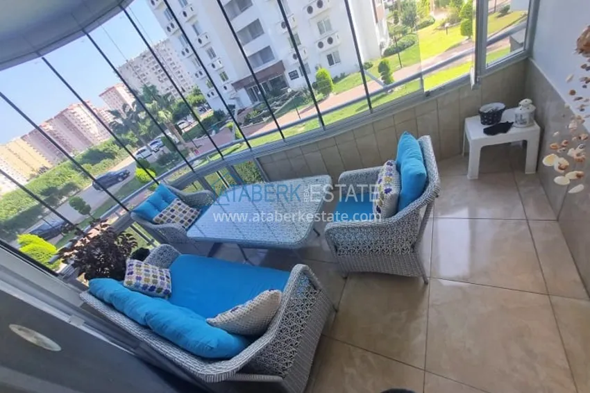 Приобрести Квартира 2+1 меблированная, в жилом комплексе с инфраструктурой комфорт-класса в районе Чешмели-Мерсин 14 