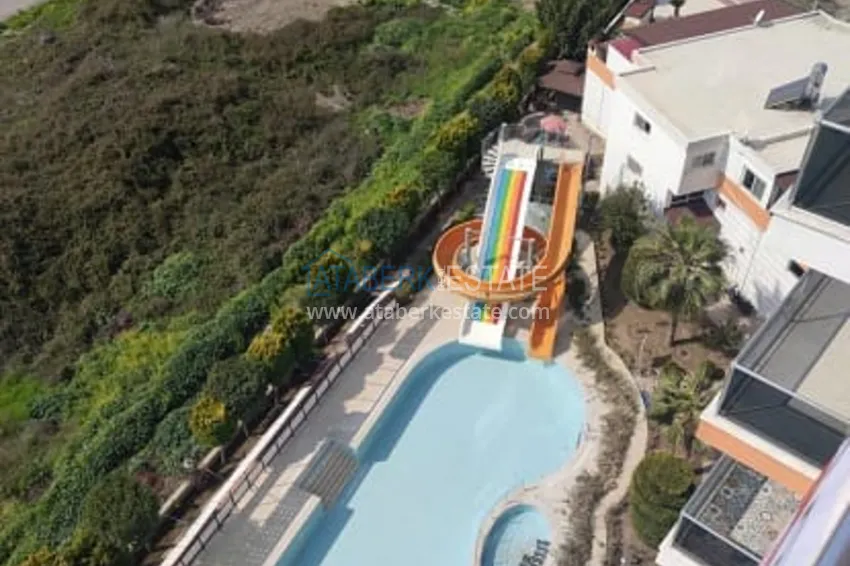 Квартира 2+1 с видом на море, в комплексе с инфраструктурой в районе Каргыпынары-Мерсин 2 