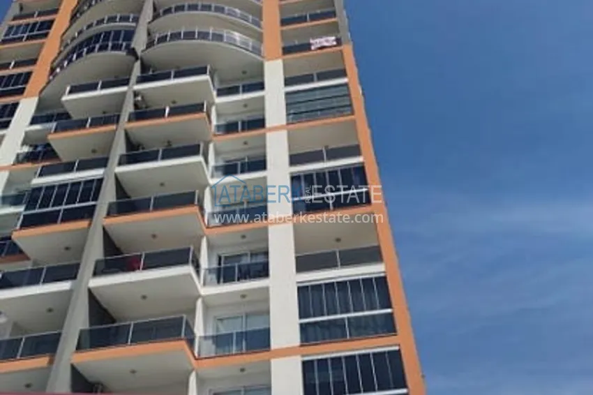 Квартира 2+1 с видом на море, в комплексе с инфраструктурой в районе Каргыпынары-Мерсин 6 