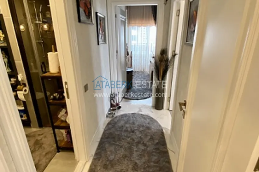 Приобрести Квартира 2+1 с мебелью, в молодом комплексе с инфраструктурой в районе Акдениз-Мерсин 13 