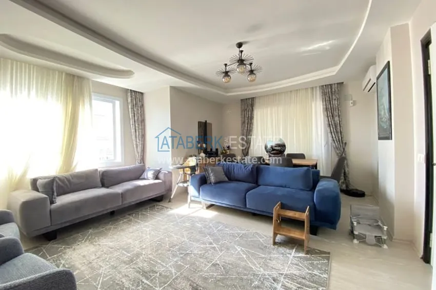 Апартаменты 3+1 с видом на море и горы, в популярном районе Мерсина-Мезитли 1 