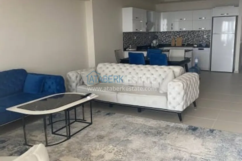 Апартаменты 3+1 с мебелью, техникой и видом на море, в Мерсине 1 