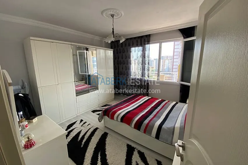 Приобрести Апартаменты 3+1 с мебелью в комплексе с инфраструктурой в районе Тедже-Мерсин 3 