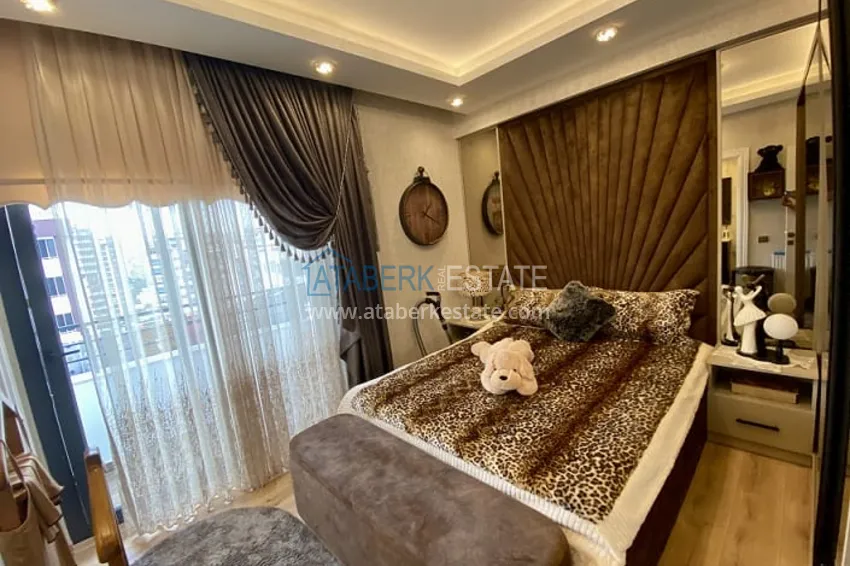 Приобрести Квартира 2+1 с мебелью, в молодом комплексе с инфраструктурой в районе Акдениз-Мерсин 9 