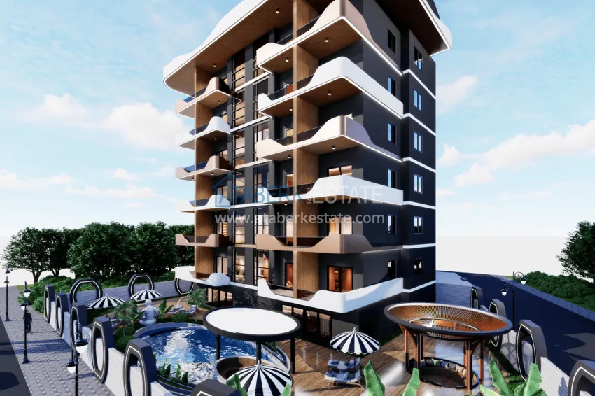 Курортная недвижимость на этапе строительства – Алания, район Махмутлар 1 