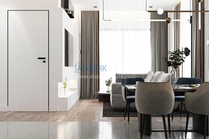 Приобрести Квартиры и пентхаусы в комплексе на этапе строительства – Алания, район Инджекум 1 