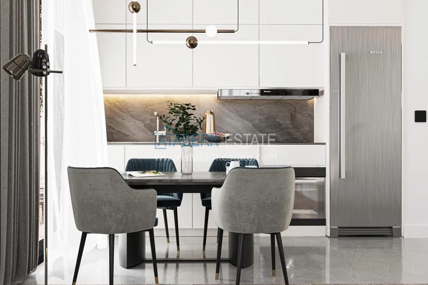 Приобрести Квартиры и пентхаусы в комплексе на этапе строительства – Алания, район Инджекум 4 