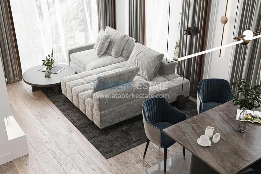 Приобрести Квартиры и пентхаусы в комплексе на этапе строительства – Алания, район Инджекум 5 