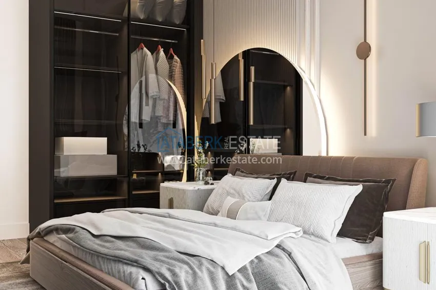 Приобрести Квартиры и пентхаусы в комплексе на этапе строительства – Алания, район Инджекум 7 