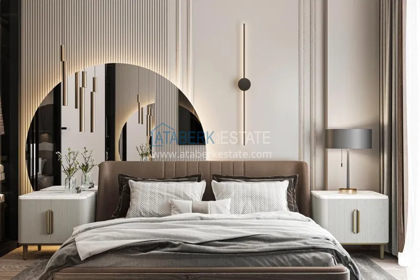 Приобрести Квартиры и пентхаусы в комплексе на этапе строительства – Алания, район Инджекум 9 