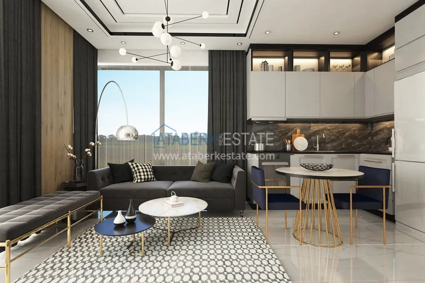 Приобрести Квартиры и пентхаусы в комплексе на этапе строительства – Алания, район Каргыджак 1 