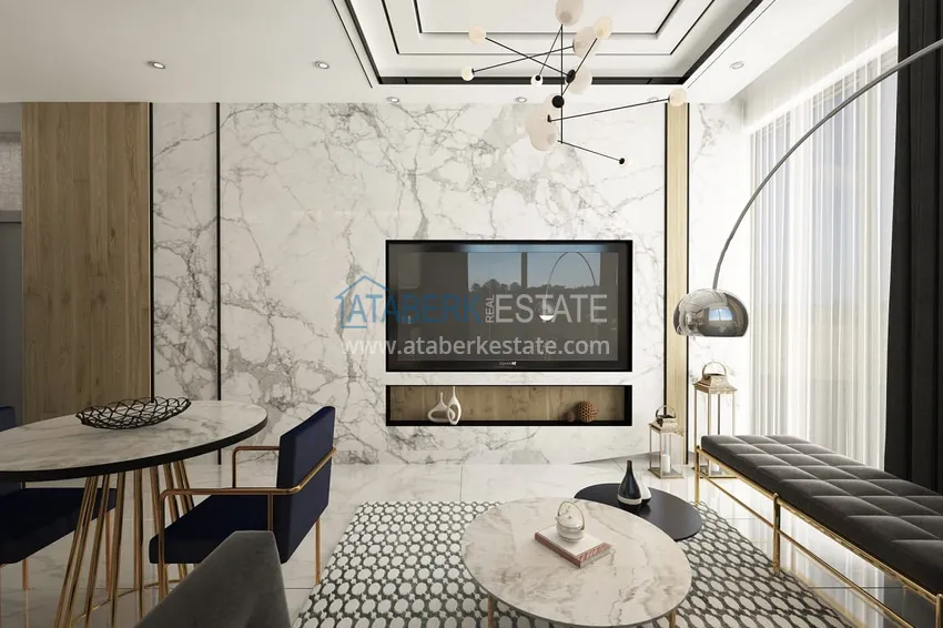 Приобрести Квартиры и пентхаусы в комплексе на этапе строительства – Алания, район Каргыджак 2 