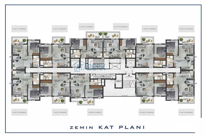 Купить дешево Инвестиционно-привлекательный проект жилого комплекса в Газипаше – 800 метрах от моря 1 