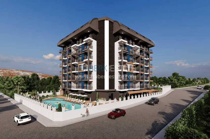 Новый инвестиционный проект резиденции с хорошей инфраструктурой в Газипаше 1 