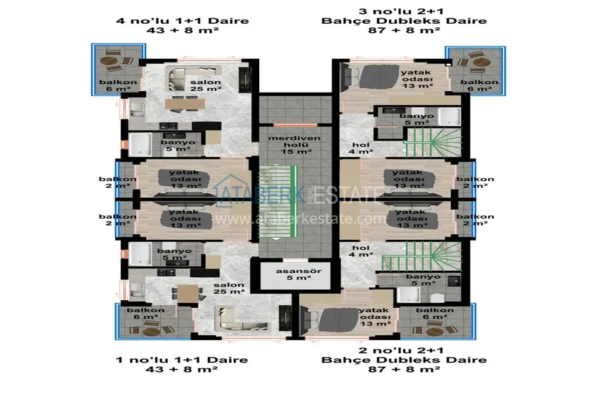 Купить дешево Недвижимость у моря – 250 метров, район Кестель, Алания 2 