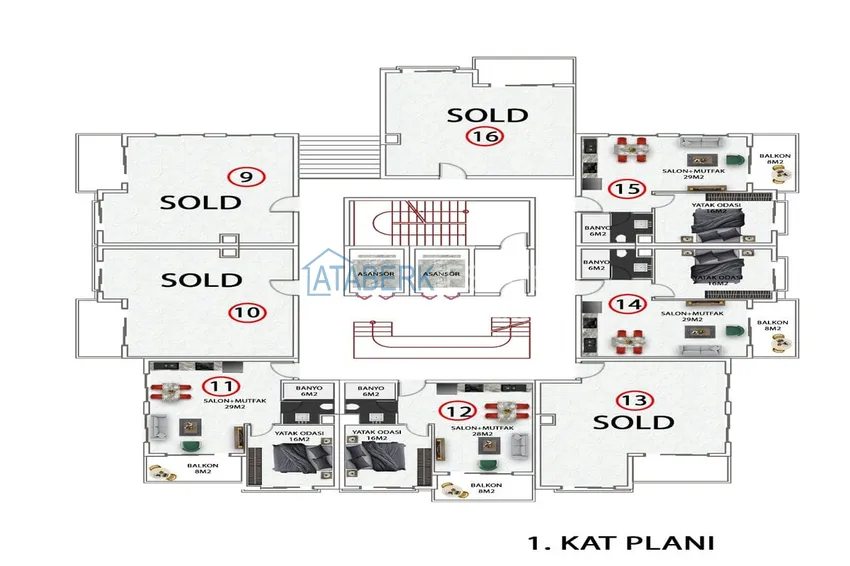 Купить дешево Квартиры в Авсалларе от надежного застройщика с рассрочкой под 0%  1 