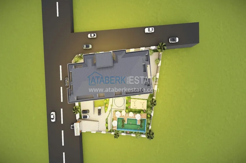 Квартиры 1+1 от собственника в районе, открытом для ВНЖ, Оба – Алания 12 