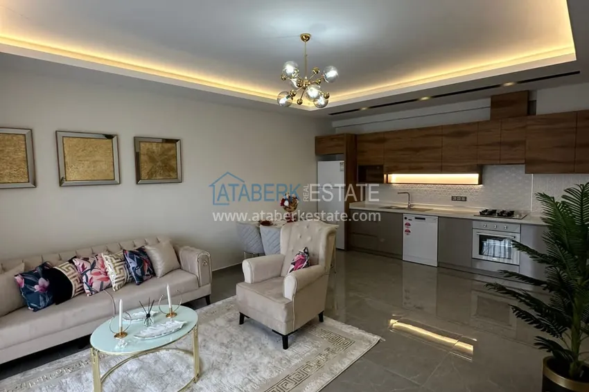 Приобрести Квартира 1+1 с новой мебелью, видом на море и горы, Махмутлар – Алания 13 