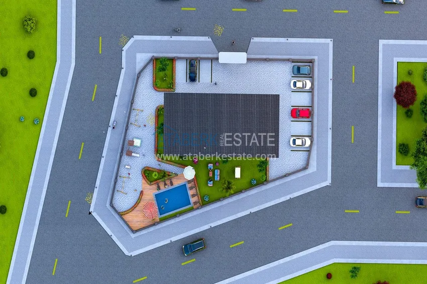 Квартиры в строящемся малоэтажном комплексе в Газипаше, район Пазарджи  9 