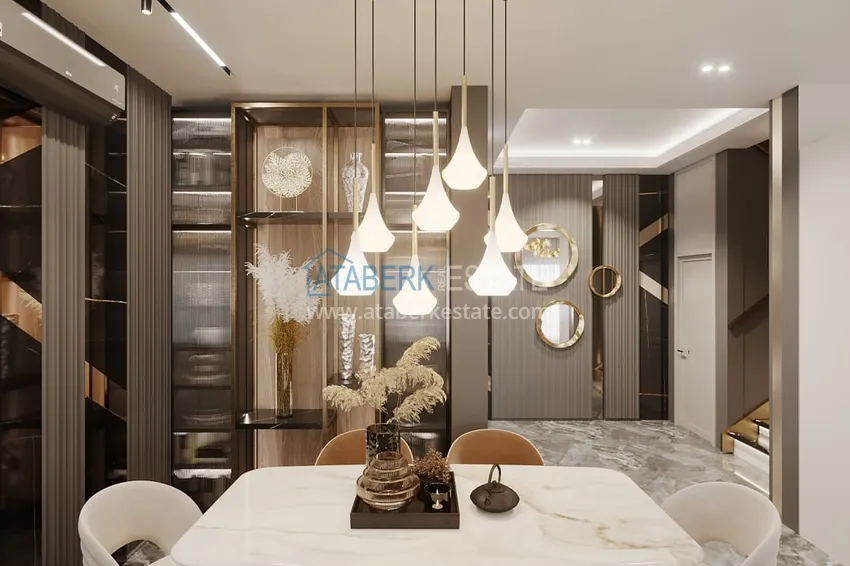 Приобрести Виллы премиум-класса на начальном этапе строительства в горном районе Алании - Тепе 10 